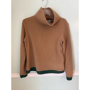 Dudley Stephens Sweatshirt Women M Brown Fleece Greenpoint Turtleneck USA